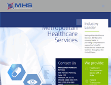 Tablet Screenshot of metropolitanhealthcareservices.com